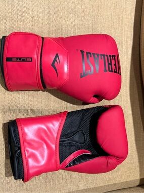 Everlast Red Boxing Gloves - Training Gloves